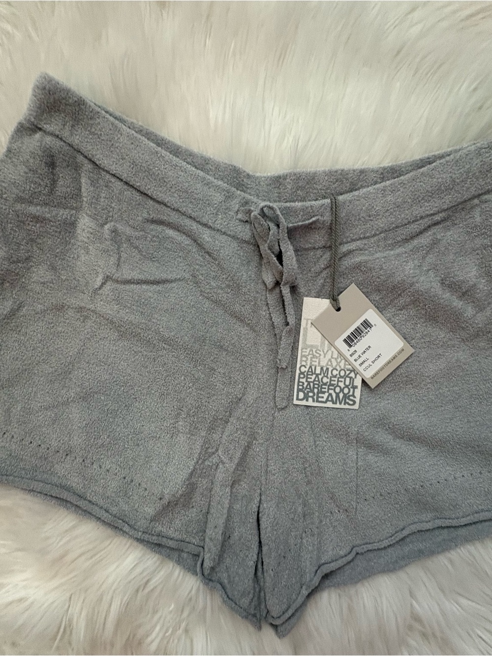 Barefoot Dreams Women’s Light Gray Cozy Lounge Shorts